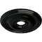 Ekena Millwork Bradford Ceiling Medallion (Fits Canopies up to 4 3/8"), 18 1/8"OD x 3 3/4"ID x 1 1/8"P, Black Pearl CM18BRBPS - alternate 3